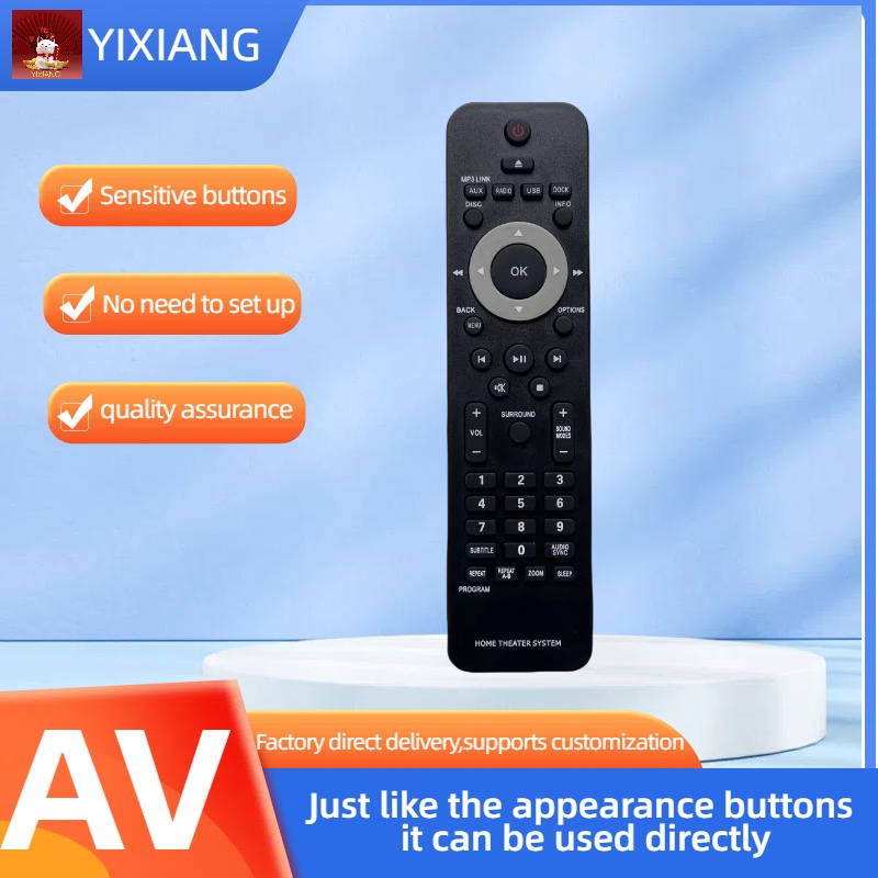 Home Cinema Philips - Controle remoto adequado para sistema de