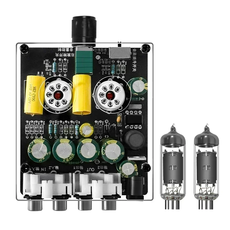 Genius Home Cinema - Pré-amplificador de Tubo 6K4 Atualizado, Amplificadores