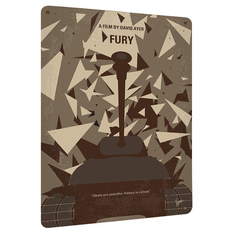 Home Cinema Inspiration - Fúria Filme Pôster Arte de Parede