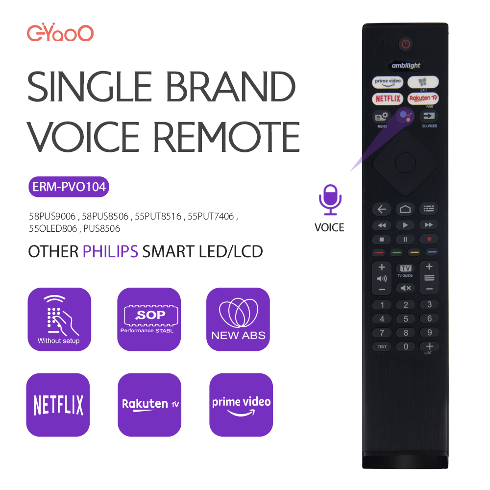 Home Cinema Philips - Controle remoto de tv de voz