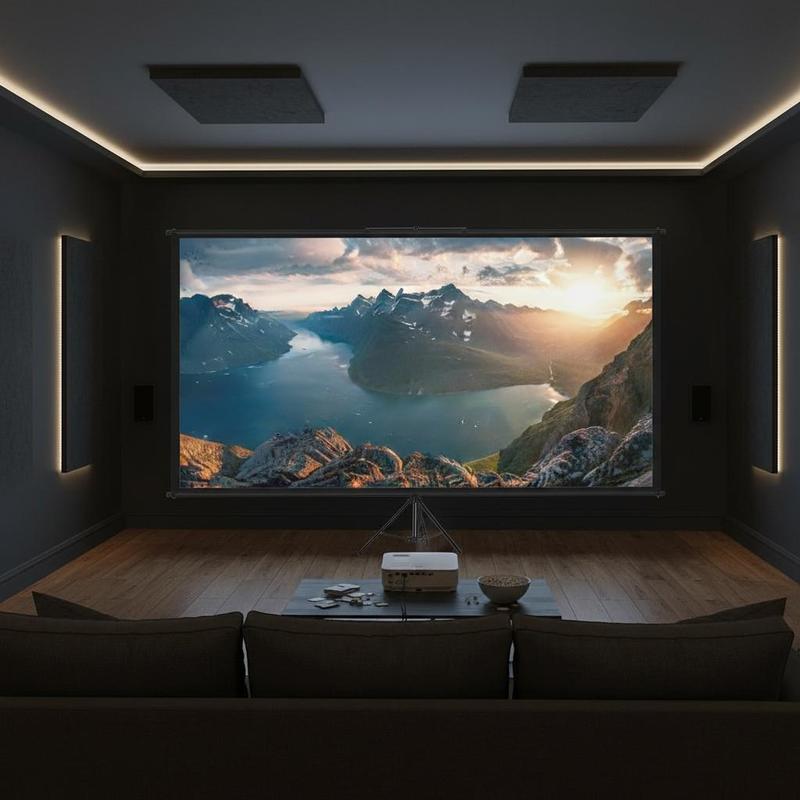 Home Cinema Gaming - Tela de Projeção Portátil 110 polegadas