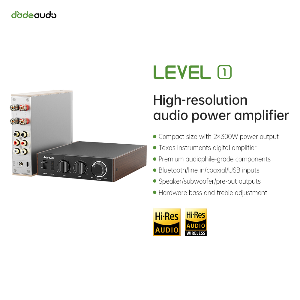 Genius Home Cinema - Amplificador HiFi Bluetooth LDAC de Nível