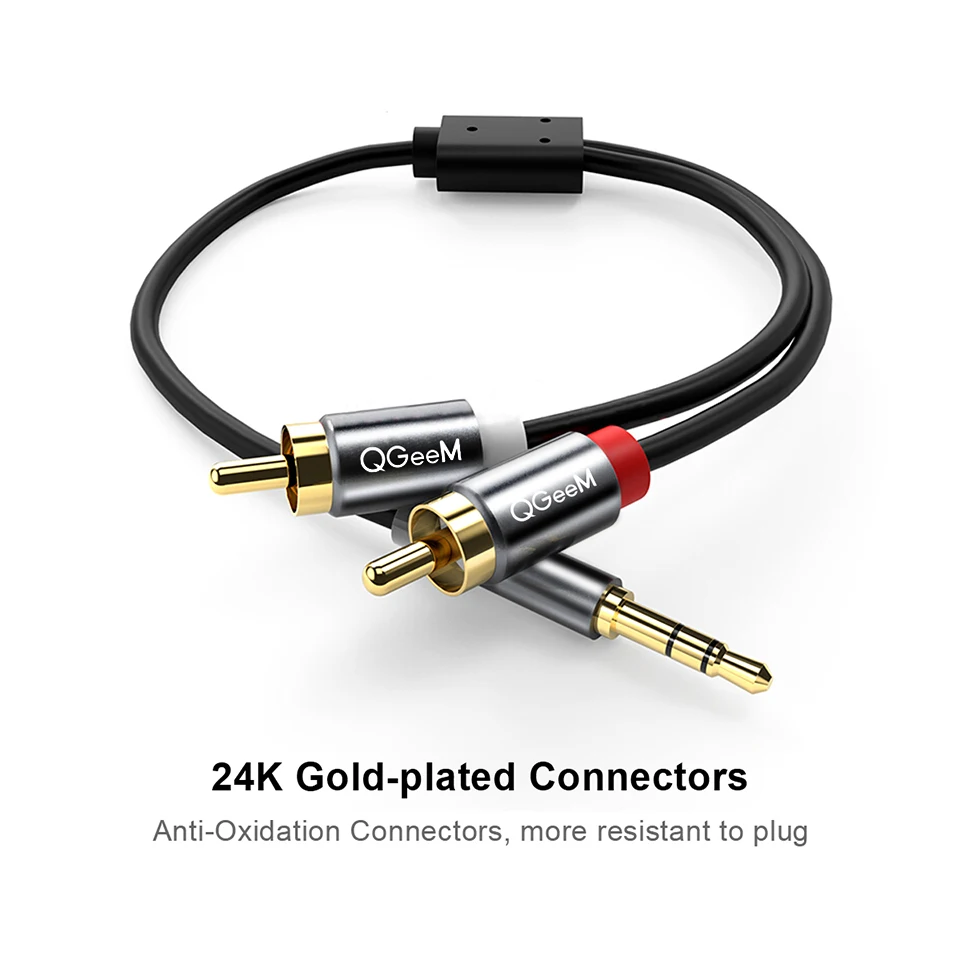 Cabo RCA QGeeM 2RCA para 3.5mm - Home Cinema Installation avaliação e preço