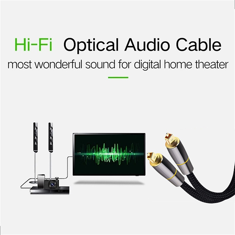 Cabo de áudio ótico de toslink - Home Cinema Subwoofer avaliação e preço