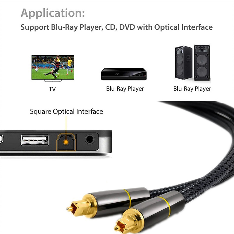 Cabo de áudio ótico de toslink - Home Cinema Subwoofer avaliação e preço