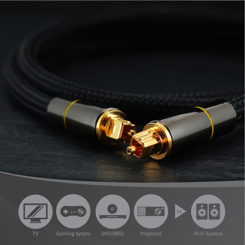 Cabo de áudio ótico de toslink - Home Cinema Subwoofer avaliação e preço