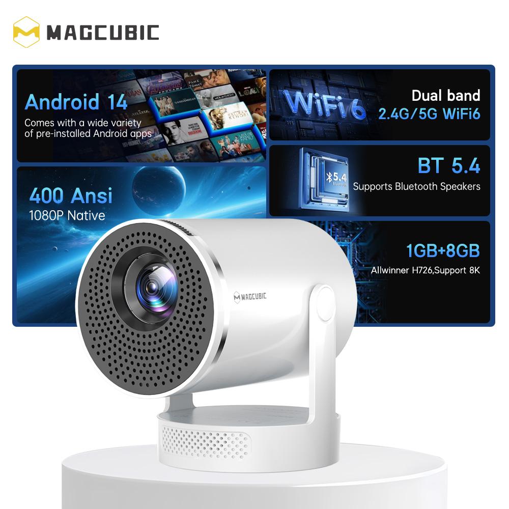 Projetor Magcubic Android 14 N - Home Cinema Night avaliação e preço
