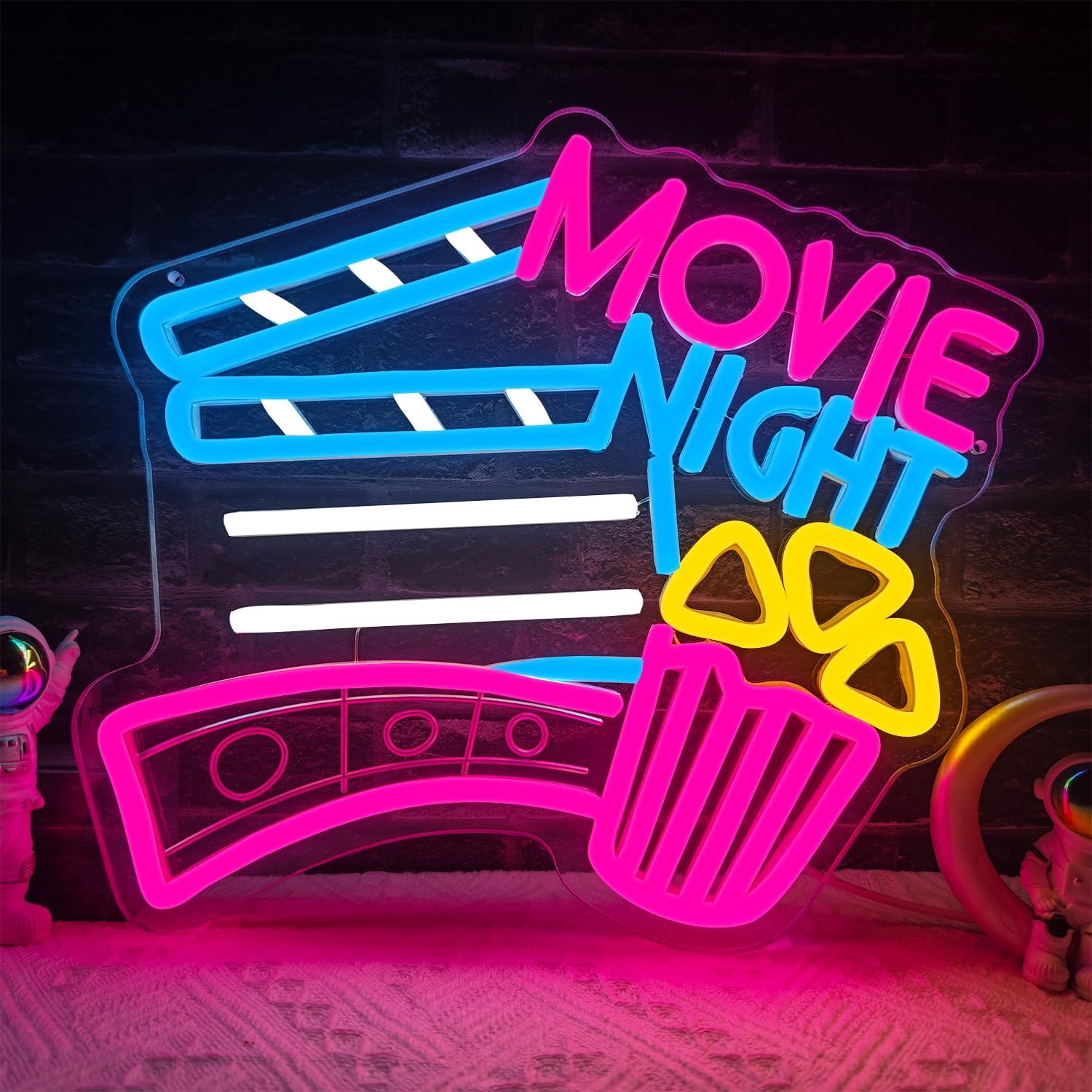 Letreiro Neon para Noite de Ci - Home Cinema Night avaliação e preço