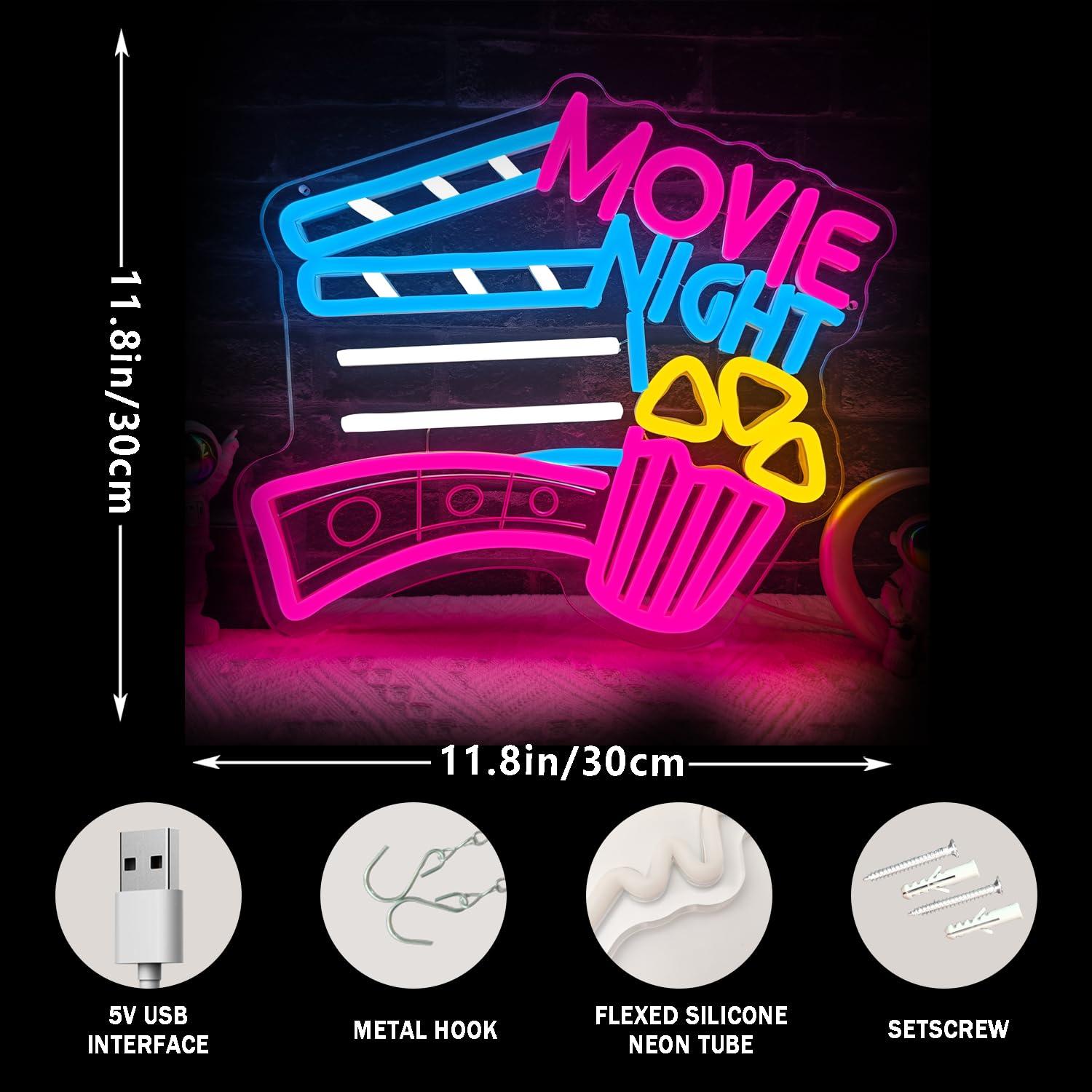 Letreiro Neon para Noite de Ci - Home Cinema Night avaliação e preço