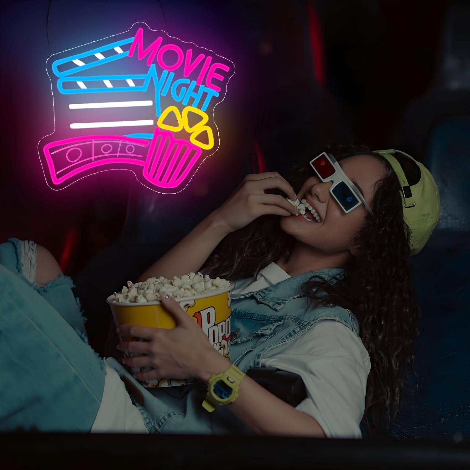 Letreiro Neon para Noite de Ci - Home Cinema Night avaliação e preço