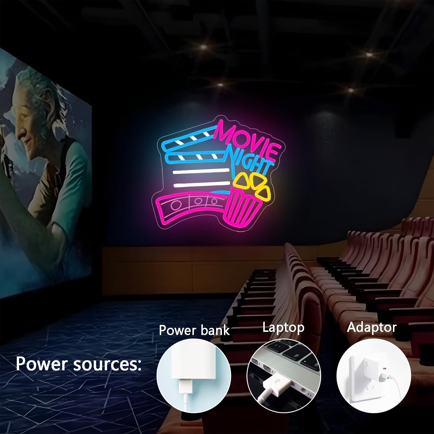 Letreiro Neon para Noite de Ci - Home Cinema Night avaliação e preço