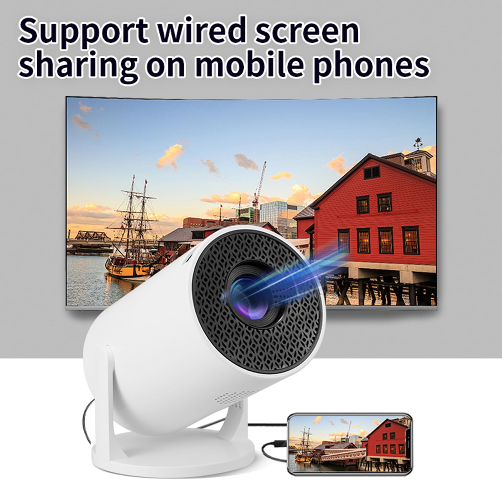 Projetor M5 8K Wifi 6 Ultra Al - Home Cinema Gaming avaliação e preço