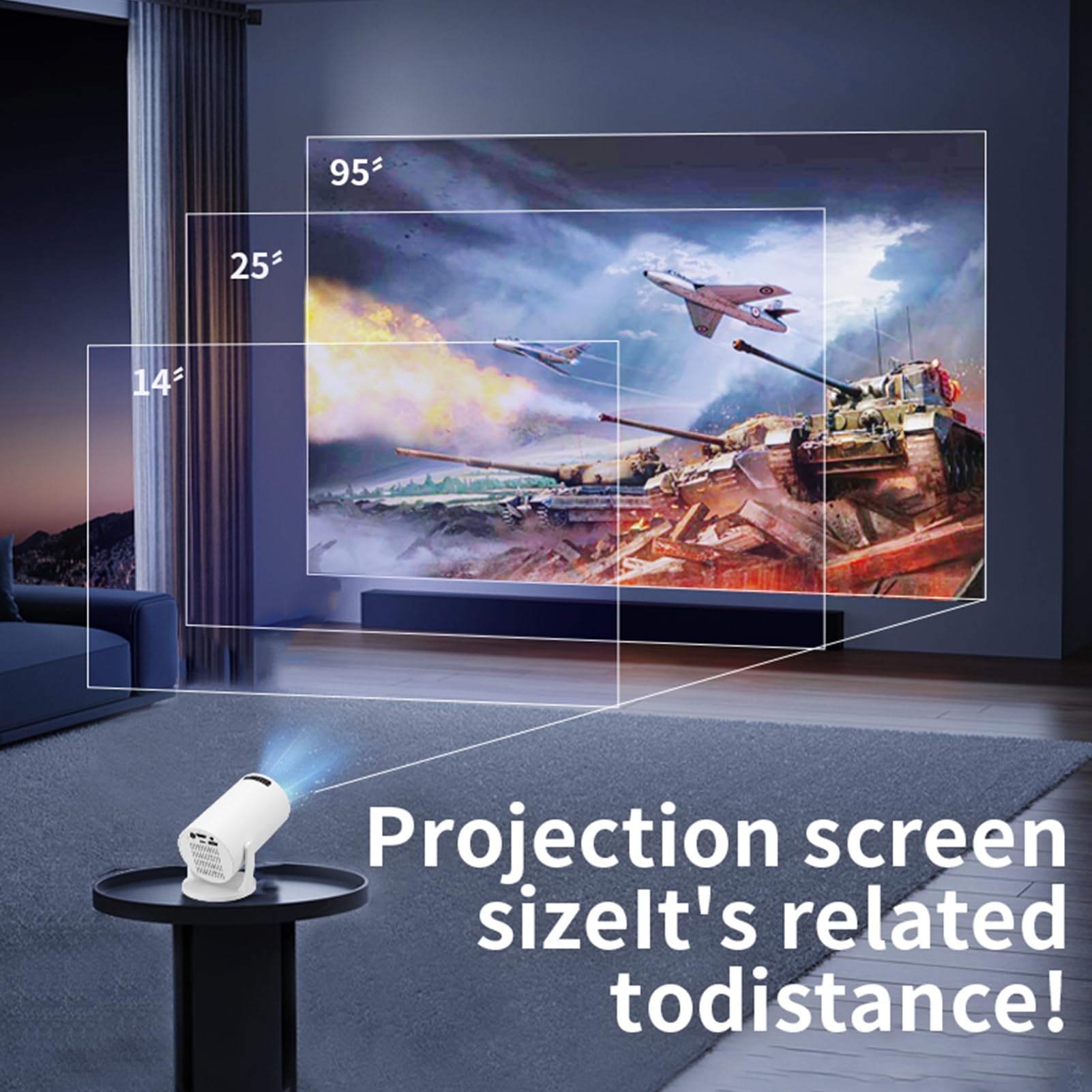 Projetor M5 8K Wifi 6 Ultra Al - Home Cinema Gaming avaliação e preço