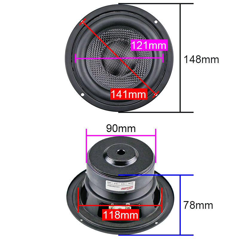 Ghxamp 5.25 polegadas 148mm su - Home Cinema Subwoofer avaliação e preço