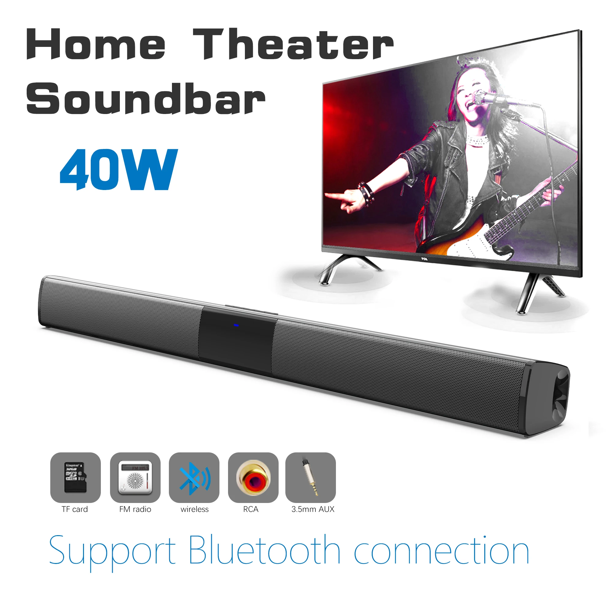 Barra de som de alta potência  - Home Cinema Subwoofer avaliação e preço