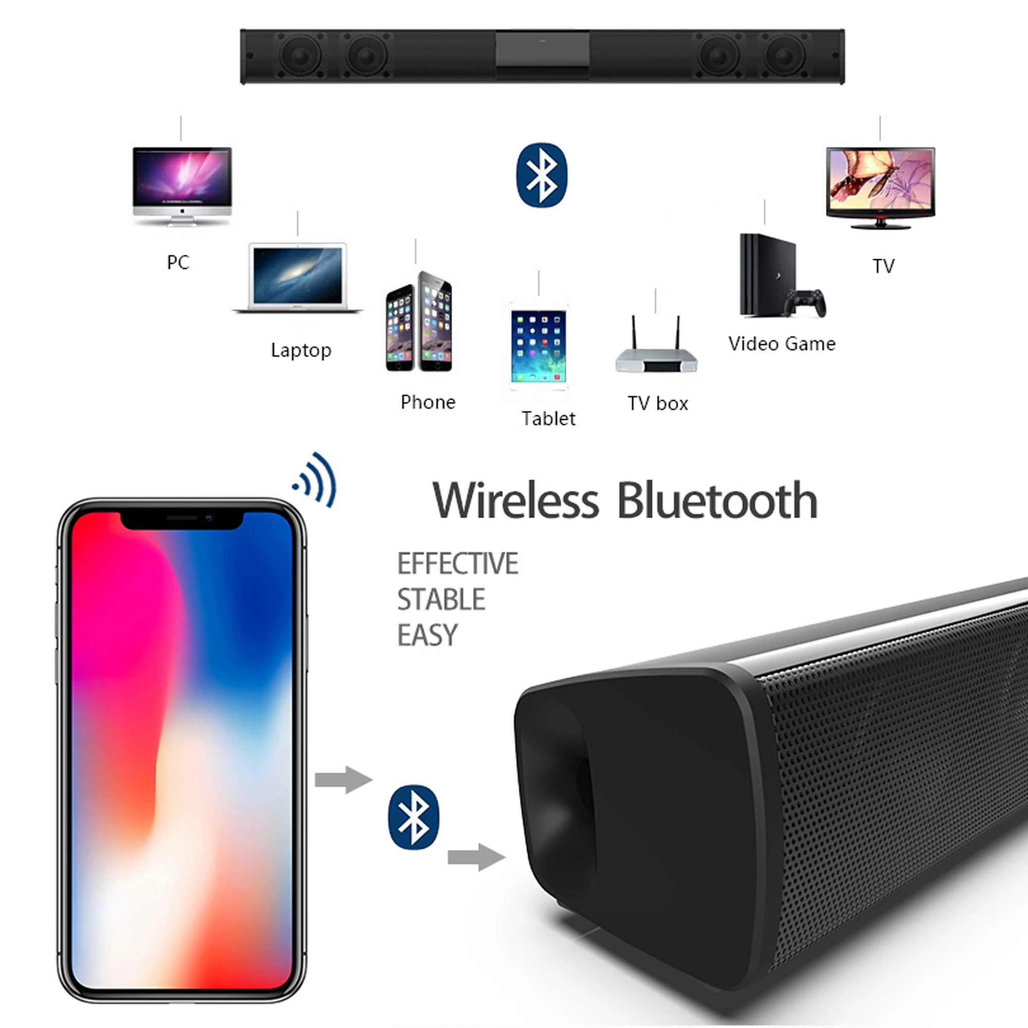 Barra de som de alta potência  - Home Cinema Subwoofer avaliação e preço
