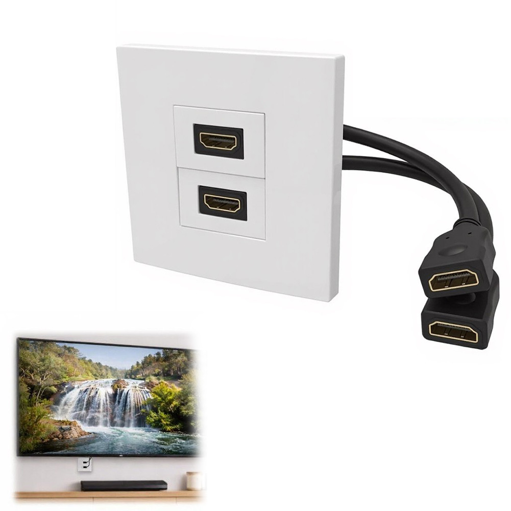 Placa de Parede com Duas Porta - Home Cinema Gaming avaliação e preço