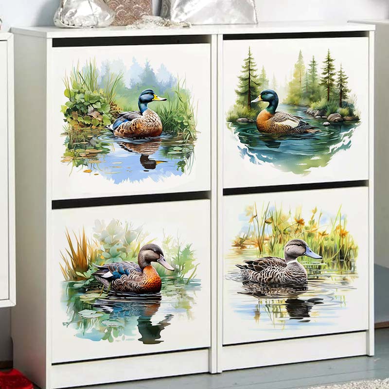 Natação colorida Duck Wall Sti - Home Cinema Wallpaper avaliação e preço