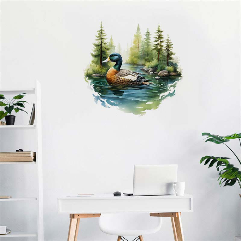 Natação colorida Duck Wall Sti - Home Cinema Wallpaper avaliação e preço