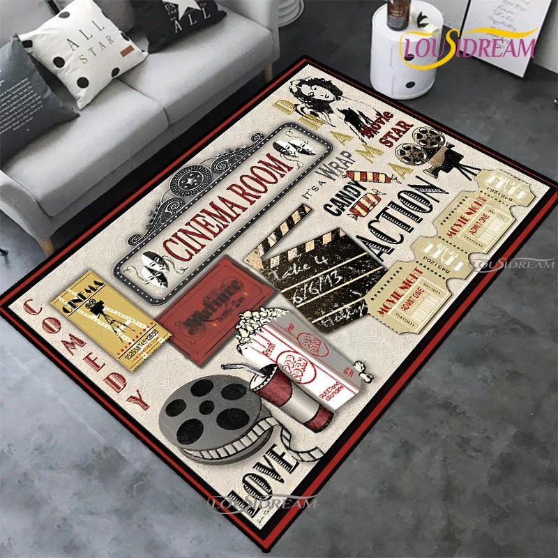 Tapete de Cinema Retrô com Tem - Home Cinema Night avaliação e preço
