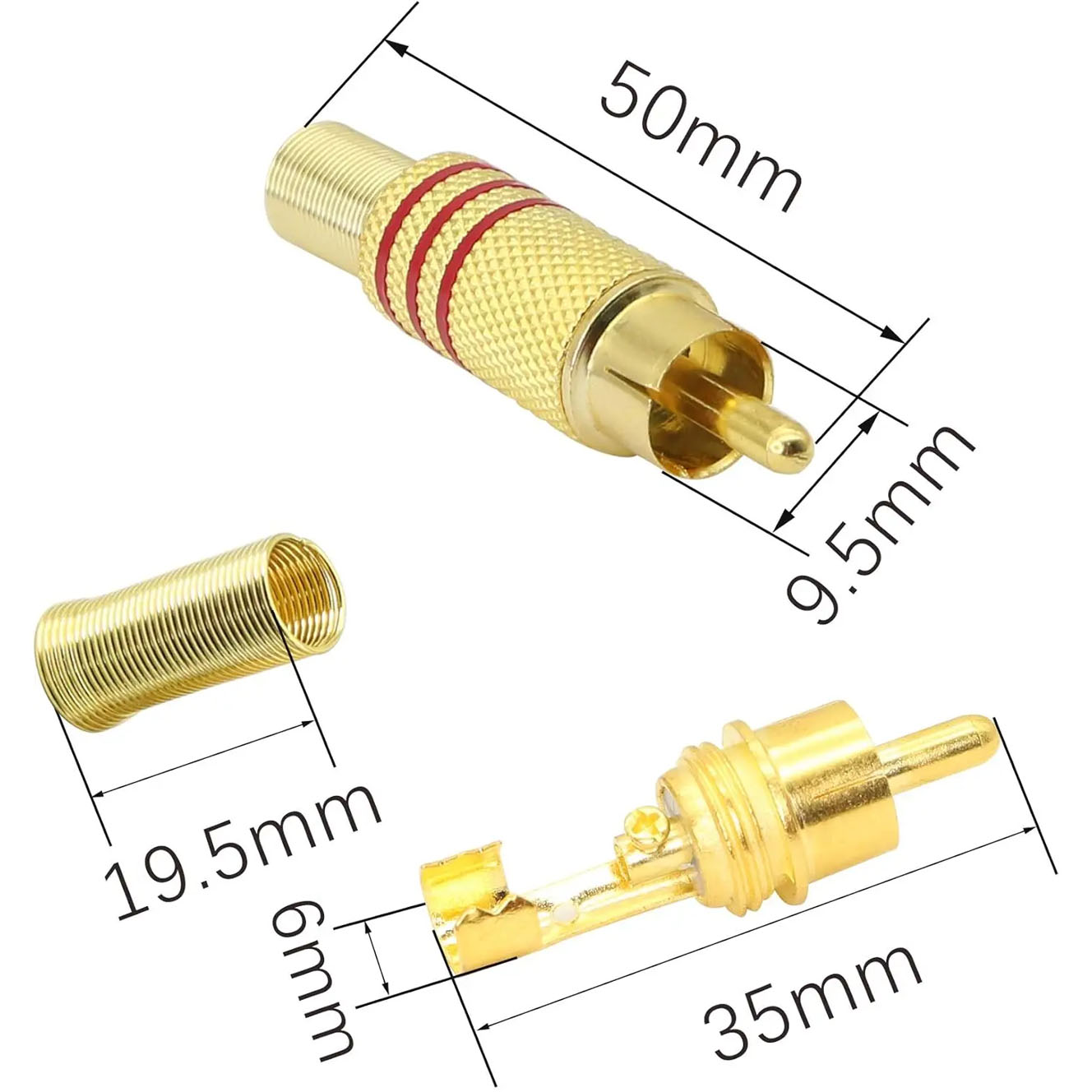 Conector de Áudio e Vídeo RCA  - Genius Home Cinema avaliação e preço