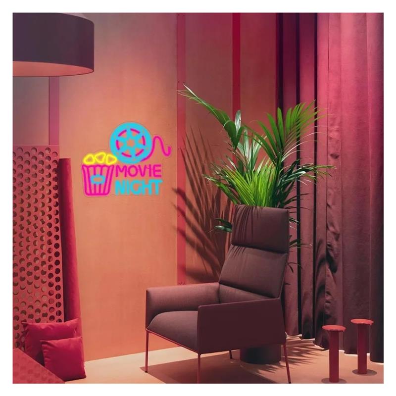 Letreiro Neon para Noite de Ci - Home Cinema Night avaliação e preço