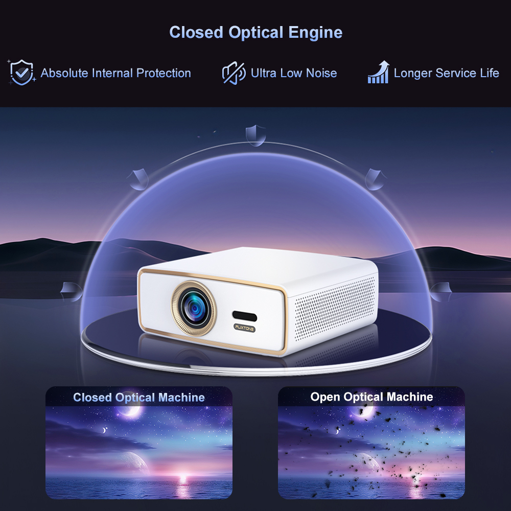 Projetor Portátil Flixtone E90 - Home Cinema Gadgets avaliação e preço